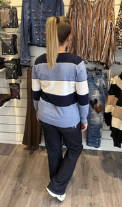 Minelle stickad tröja Navy