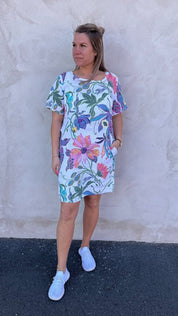 Miranda - Linnetunika Flower - Multi- Nyhet