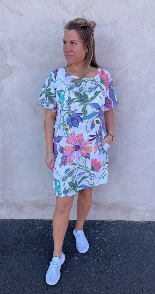 Miranda - Linnetunika Flower - Multi- Nyhet