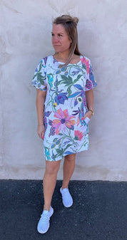 Miranda - Linnetunika Flower - Multi- Nyhet