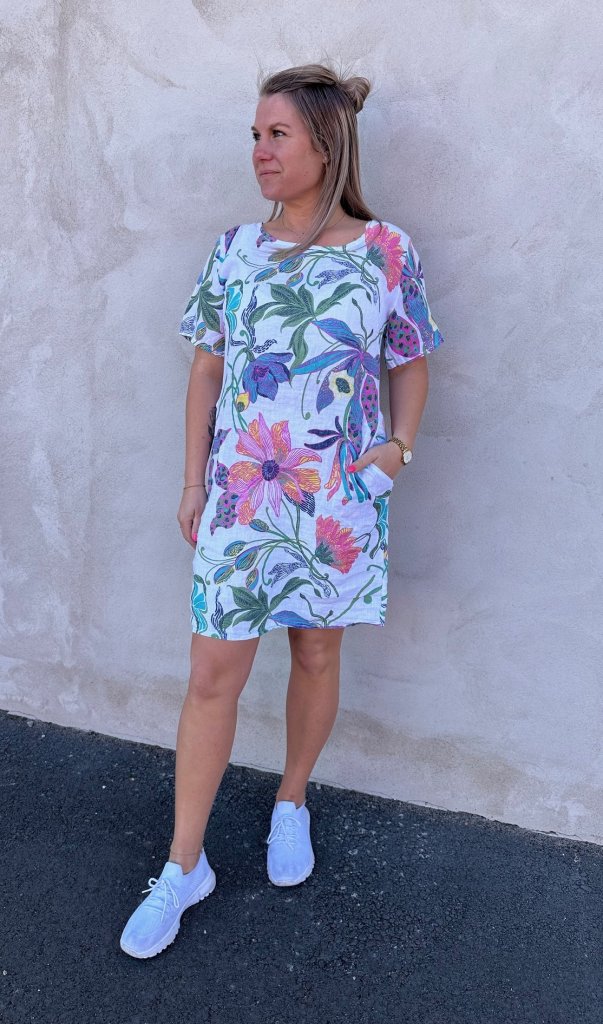 Miranda - Linnetunika Flower - Multi- Nyhet