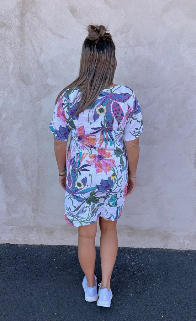 Miranda - Linnetunika Flower - Multi- Nyhet