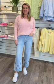 Miranda - Jeans med detaljer -Denim  - Nyhet