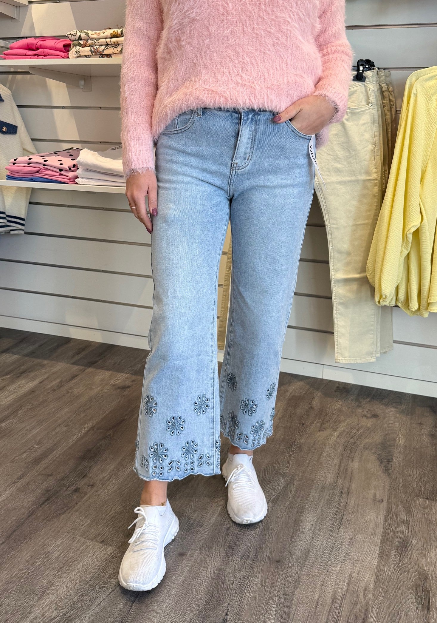 Miranda - Jeans med detaljer -Denim  - Nyhet