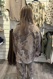 Moonstone Jacka Beige Camo