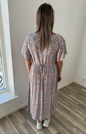 Gina - Klänning - Blommor - Cream/Multi