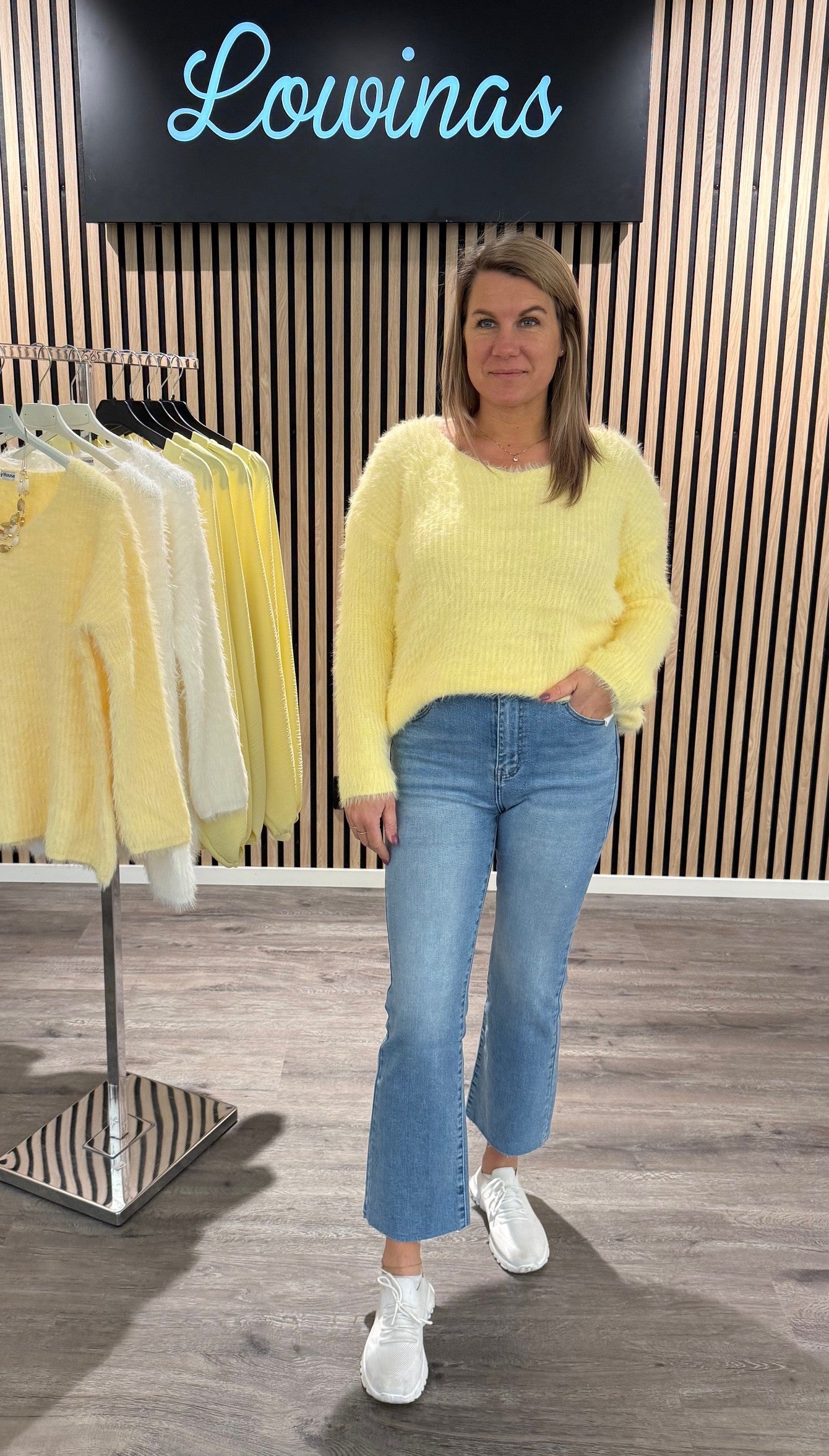 Alissa - Flufftröja-  Gul