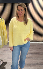 Alissa - Flufftröja-  Gul