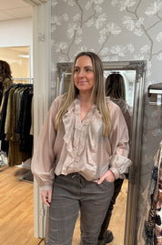 Naira - Blus - Beige - Nyhet