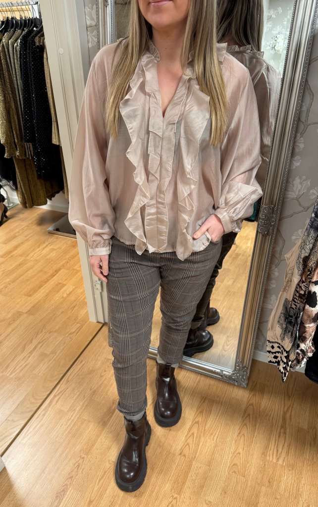 Naira - Blus - Beige - Nyhet