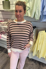 Nivelle - Stickad tröja - Rosa
