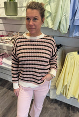 Nivelle - Stickad tröja - Rosa