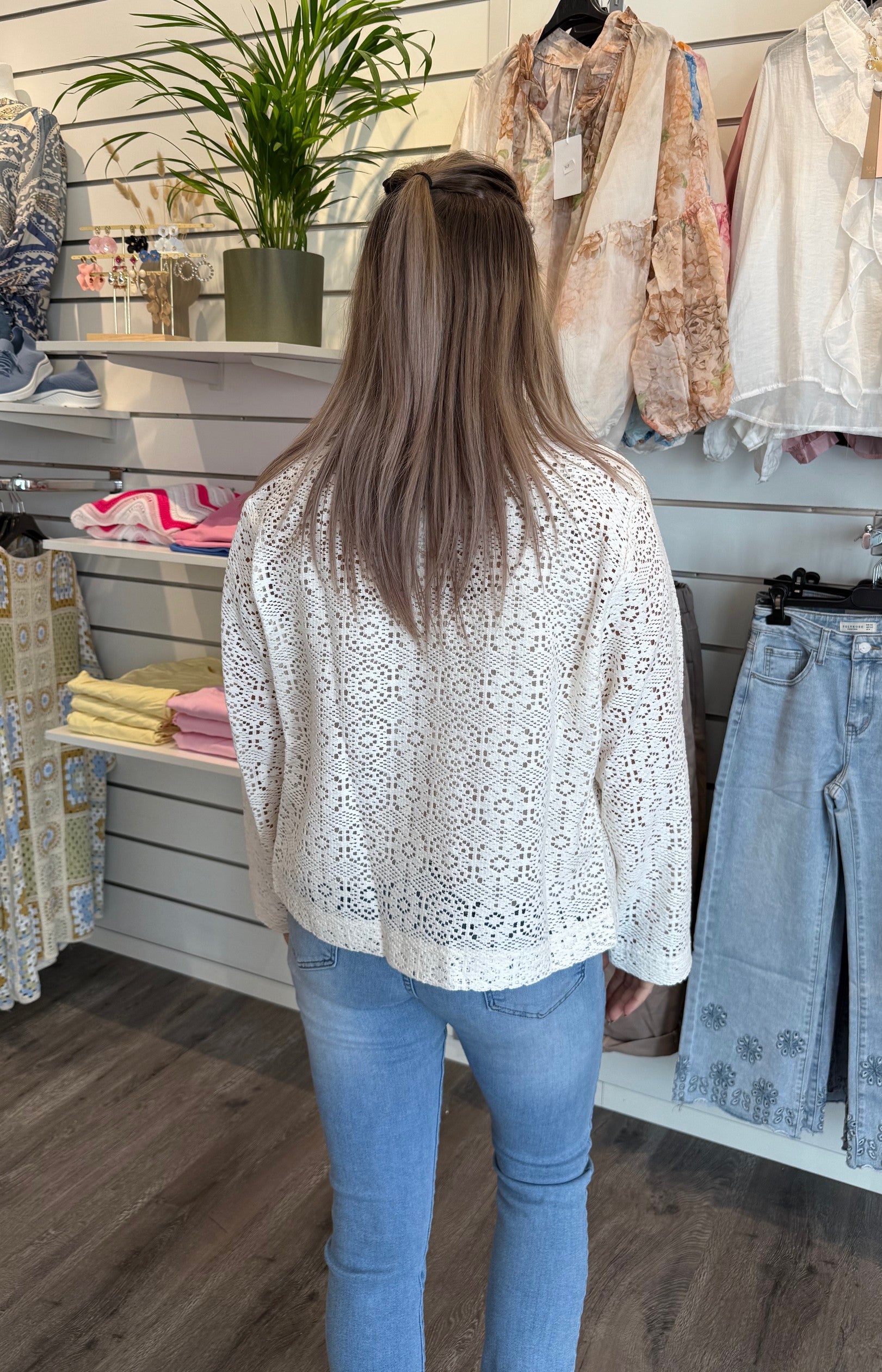 ElSIA -Blus- Beige  - Nyhet