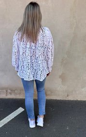 Ofelia- Spetsblus - Vit- Nyhet