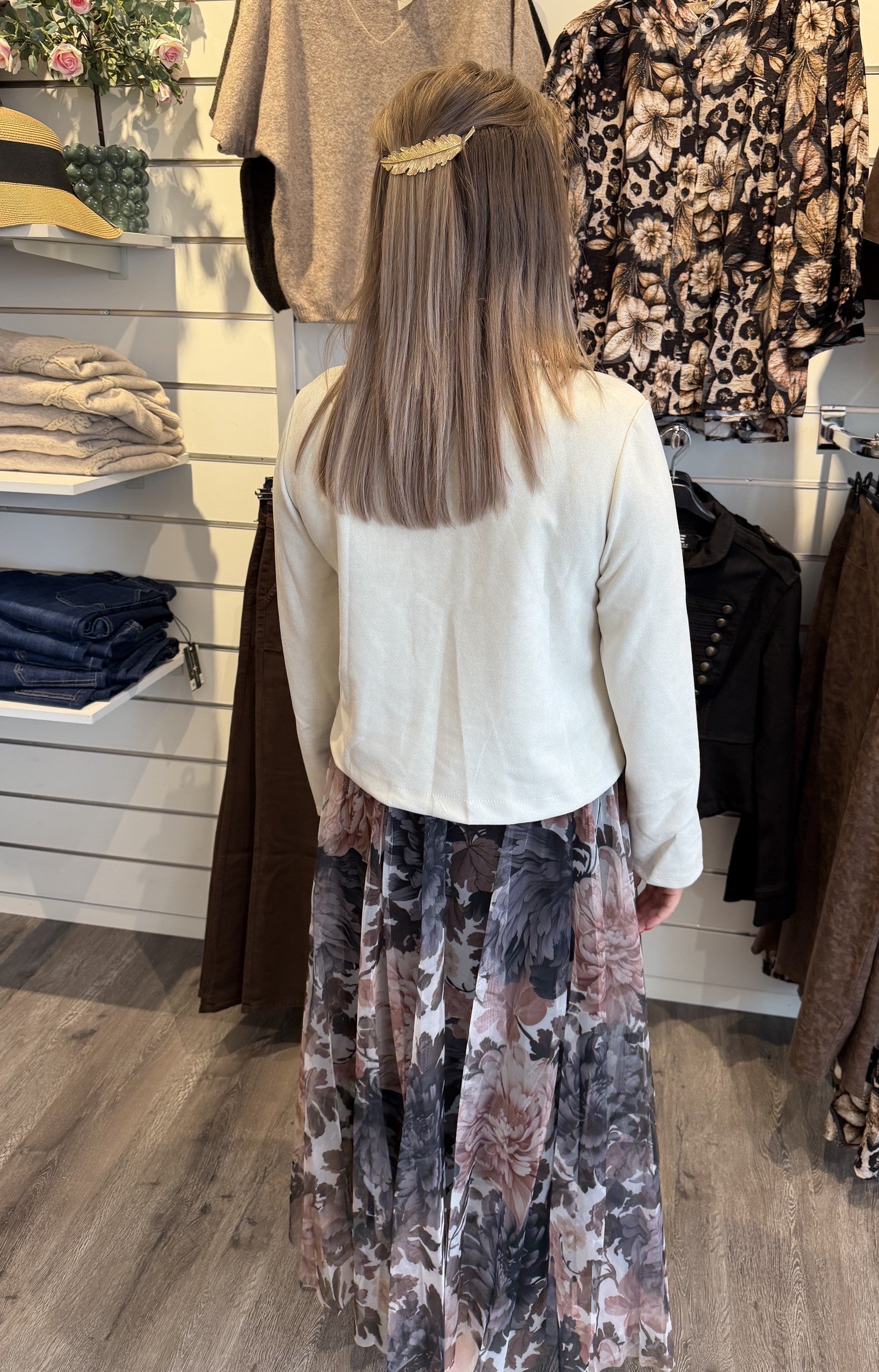 Olga mockaimitations jacka  beige