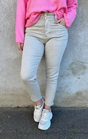 Olivia - Jeans - JW747 - Beige - Nyhet