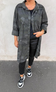 Pearl-Längre skjorta - Camoflauge - Military - Nyhet