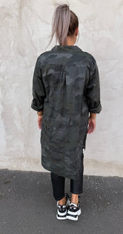 Pearl-Längre skjorta - Camoflauge - Military - Nyhet