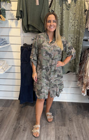 Penny Längre skjorta Camo