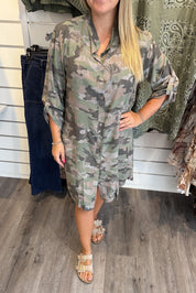 Penny Längre skjorta Camo