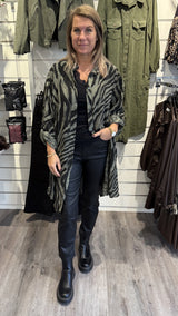 Penny Längre skjorta  Zebra Khaki