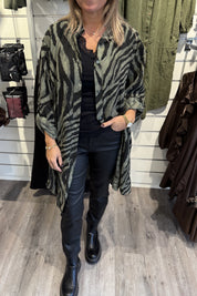 Penny Längre skjorta  Zebra Khaki