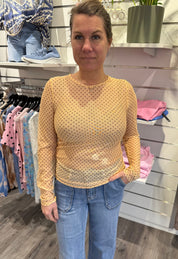 Pernilla - Meshtopp   Prickar Gul