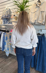 Petra - Stickad kofta - Beige