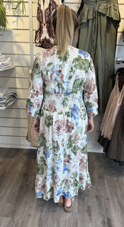 Petronella klänning Cream/Khaki