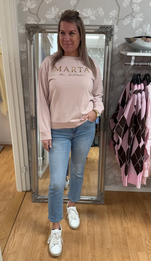 Annemette - Sweatshirt - Rosa - Nyhet