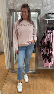 Annemette - Sweatshirt - Rosa - Nyhet