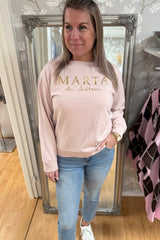 Annemette - Sweatshirt - Rosa - Nyhet