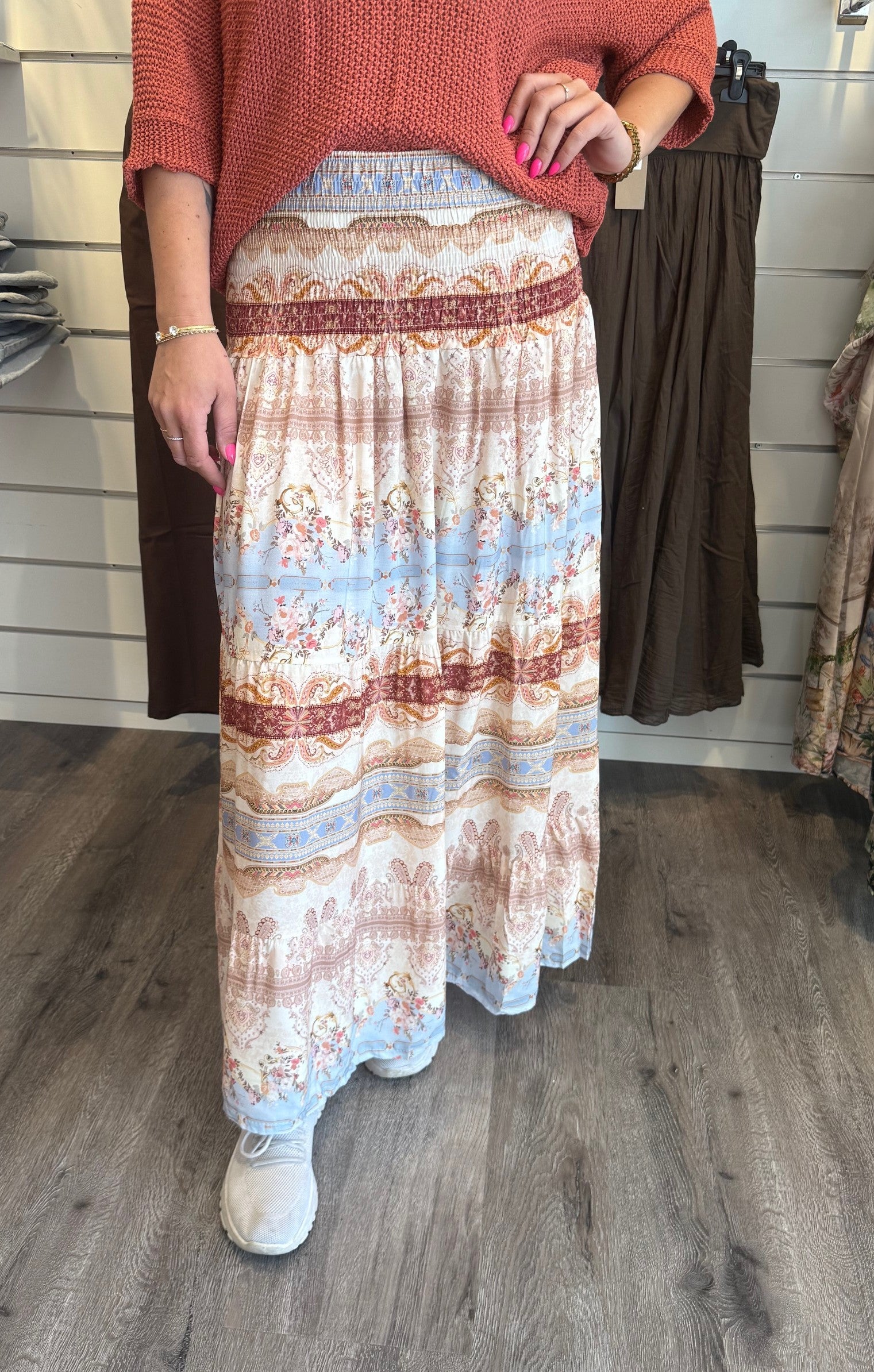 Princess Kjol  Mönster  Beige