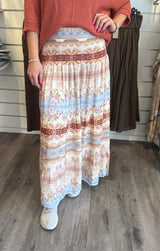 Princess Kjol  Mönster  Beige