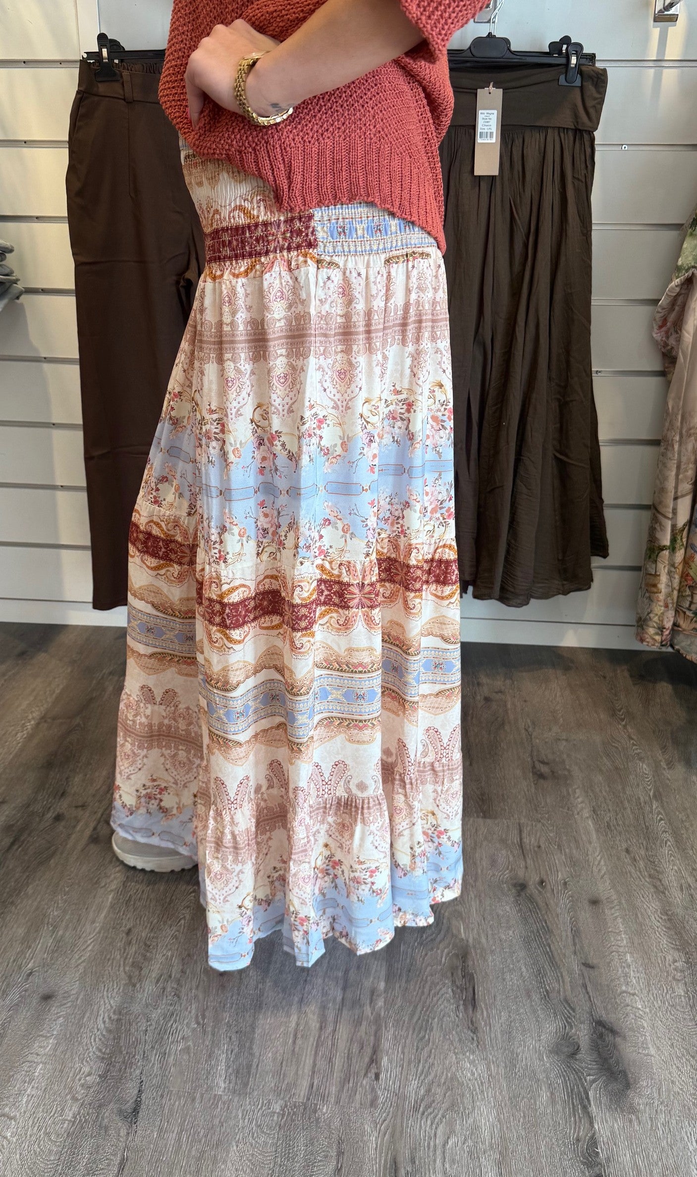 Princess Kjol  Mönster  Beige
