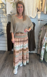 Princess Kjol  Mönster  Khaki