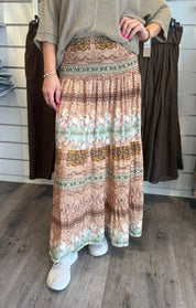 Princess Kjol  Mönster  Khaki
