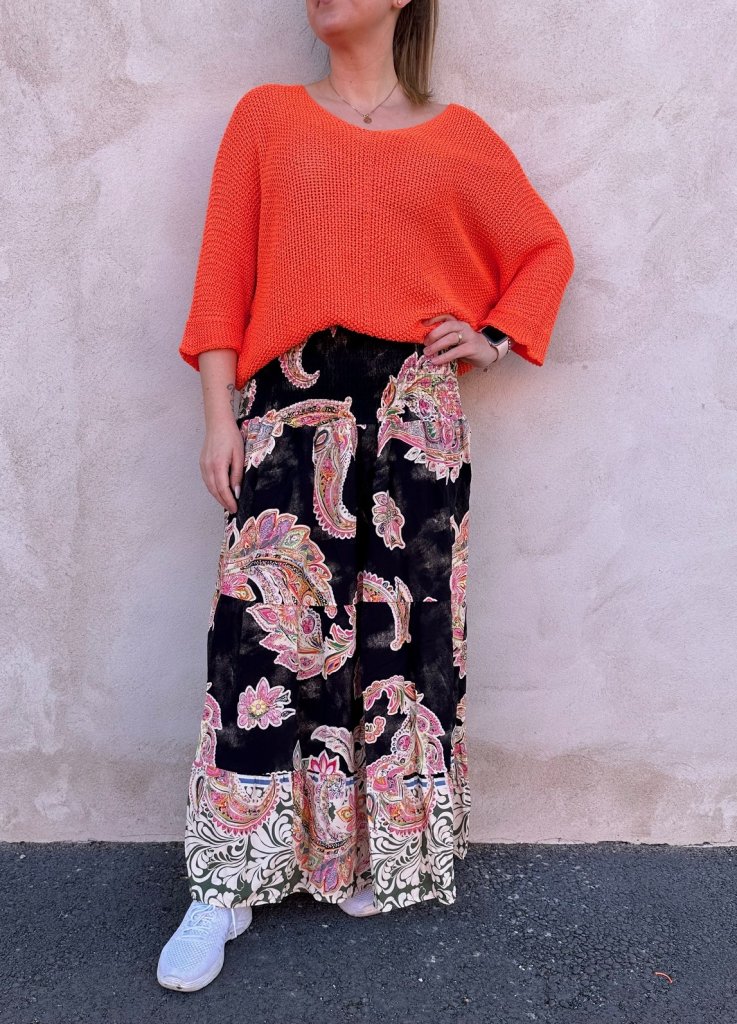 Princess- Kjol - Mönster- Svart- Nyhet