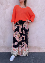 Princess- Kjol - Mönster- Svart- Nyhet