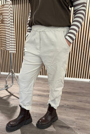 Raffaella  - Byxa med resår - Beige - Nyhet