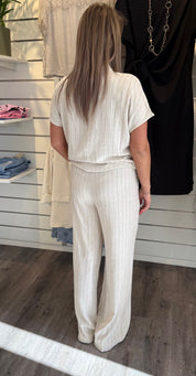 Ursula Linnebyxa Beige