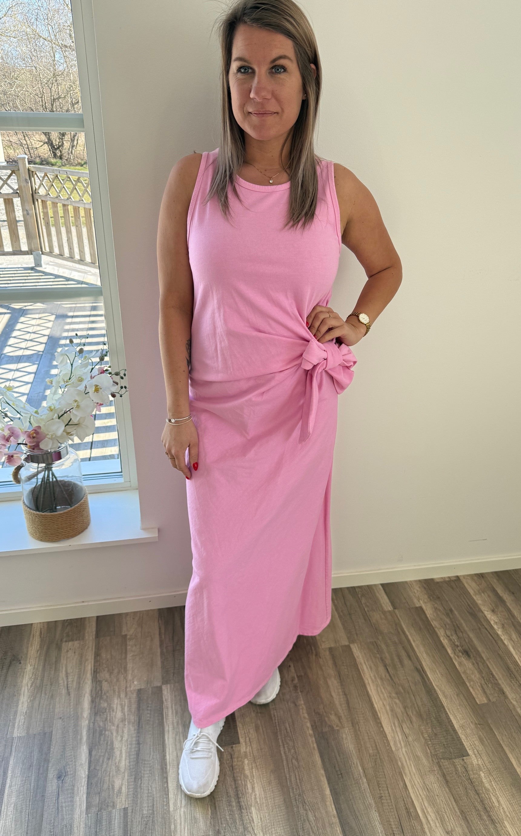 Annabelle - Klänning med knyt  - Rosa