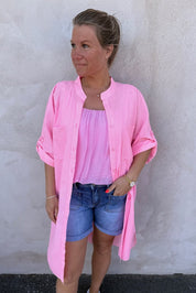 Rosea  Tunika  Randig Strong Pink