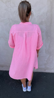 Rosea  Tunika  Randig Strong Pink
