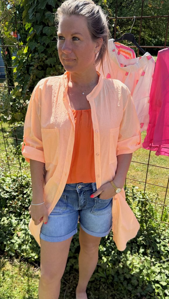 Rosea Tunika Randig  Orange
