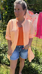 Rosea Tunika Randig  Orange