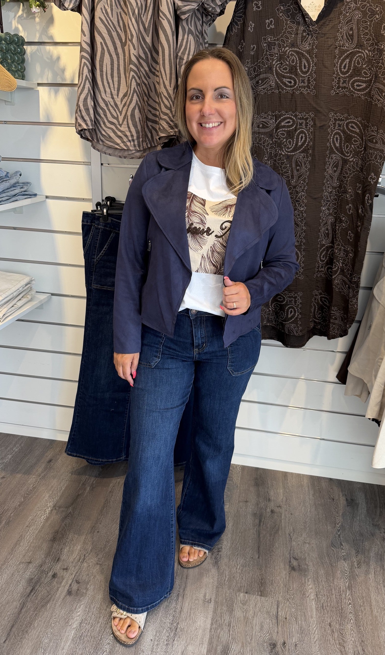 Sabina Jacka Moccaimitation Navy
