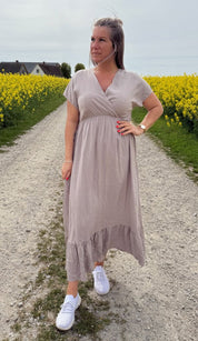 Sabine- Klänning - Taupe