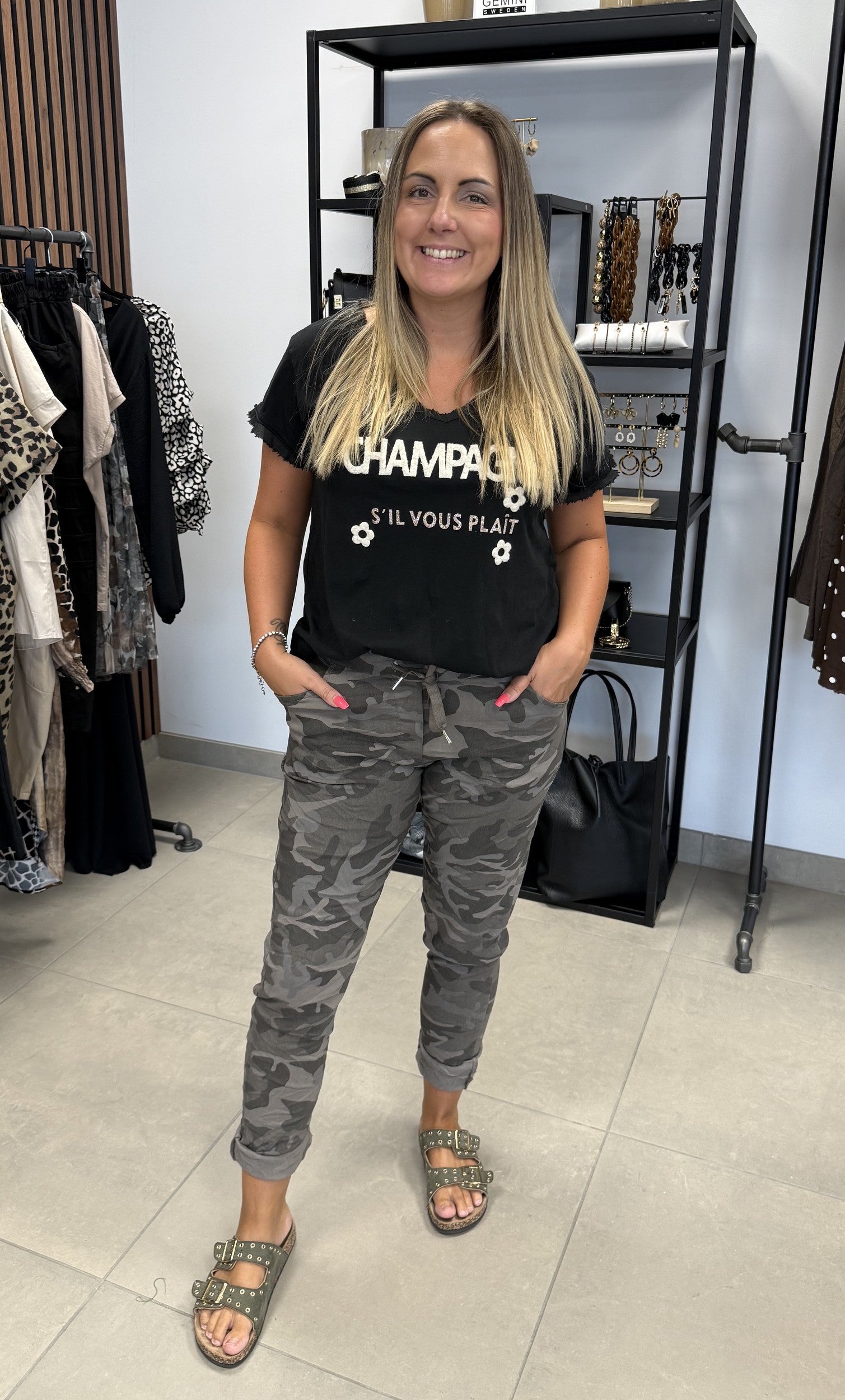 Sabrina T-shirt Svart