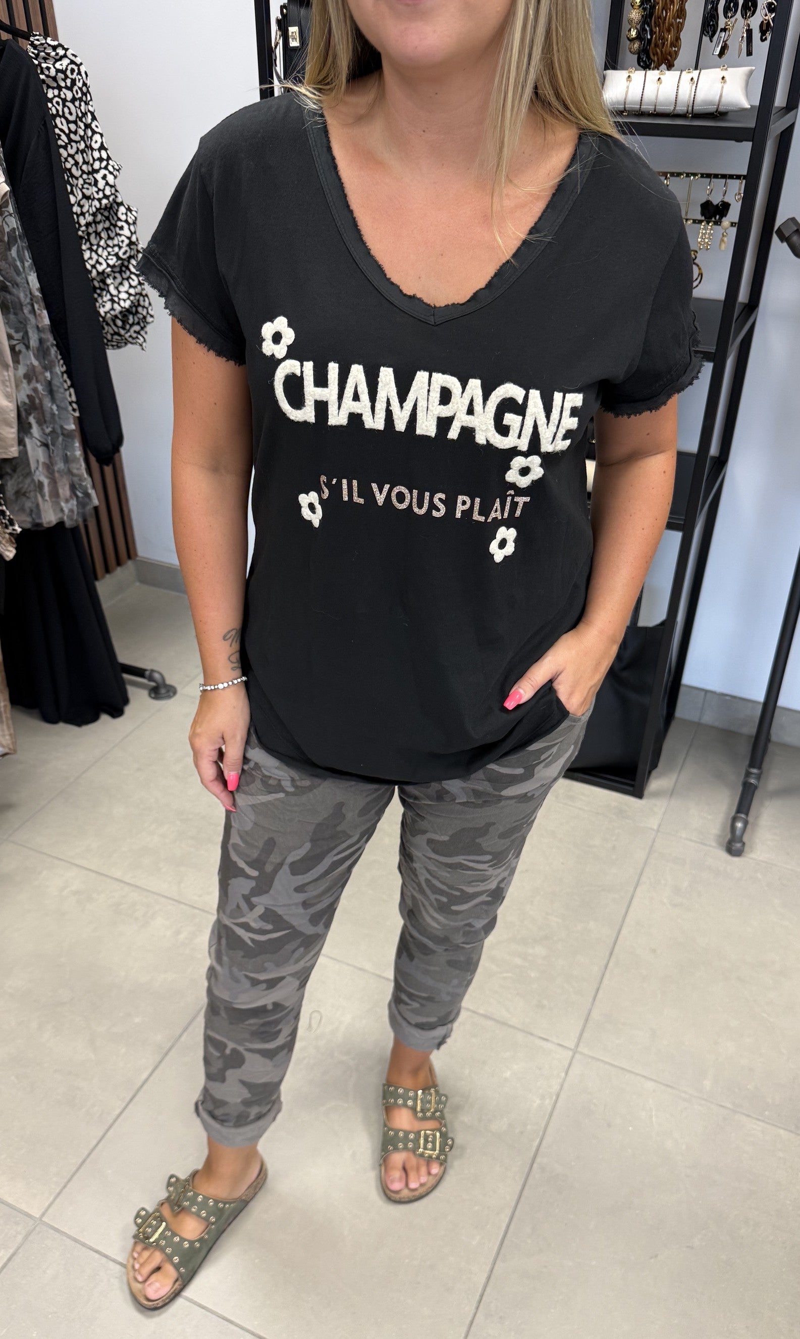 Sabrina T-shirt Svart